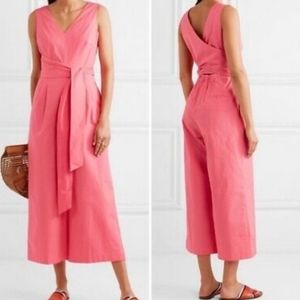 J. CREW pink coral wrap jumpsuit! Sz 10 NWT